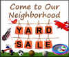 neighborhood yard sale